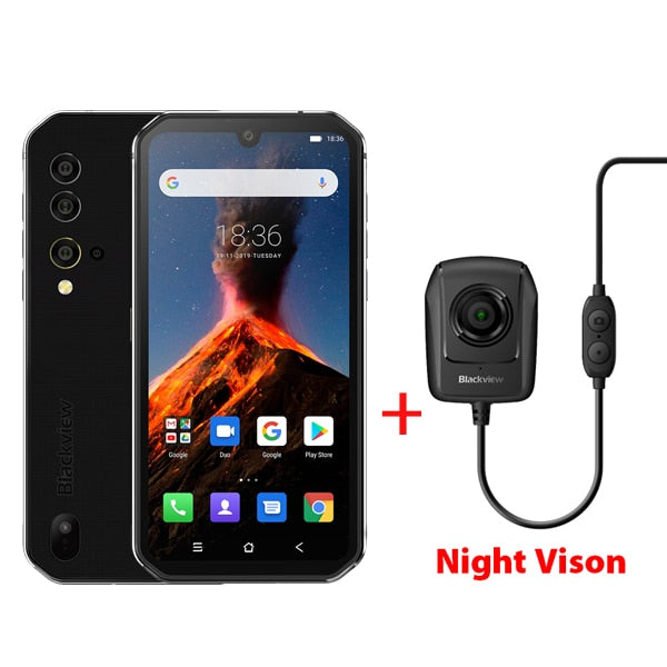 Blackview BV9900 Helio P90 Octa Core 8GB+256GB IP68 Rugged Mobile Phone Android 9.0 48MP Quad Rear Camera NFC Smartphone