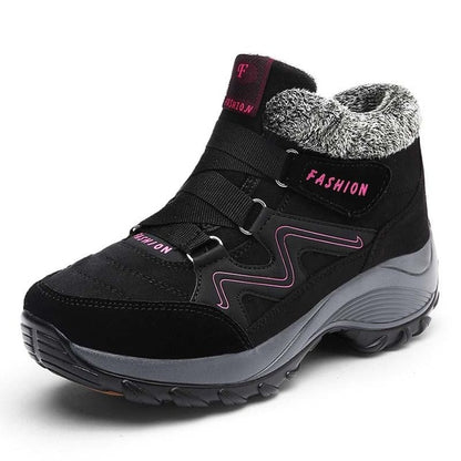 Women's Waterproof Wedge Suede Boots