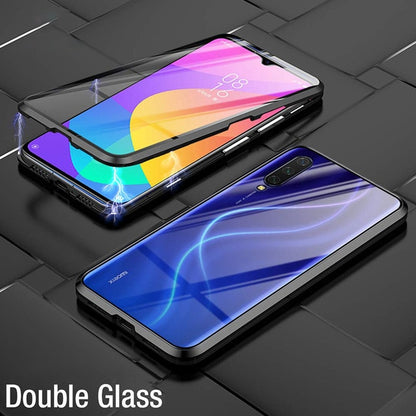 Double Sided Magnetic Metal Case For Samsung Galaxy S20 S10 S9 S8 Plus Note 10 Pro 8 9 A51 A71 A50 A70 A10 A20 A30 Glass cover