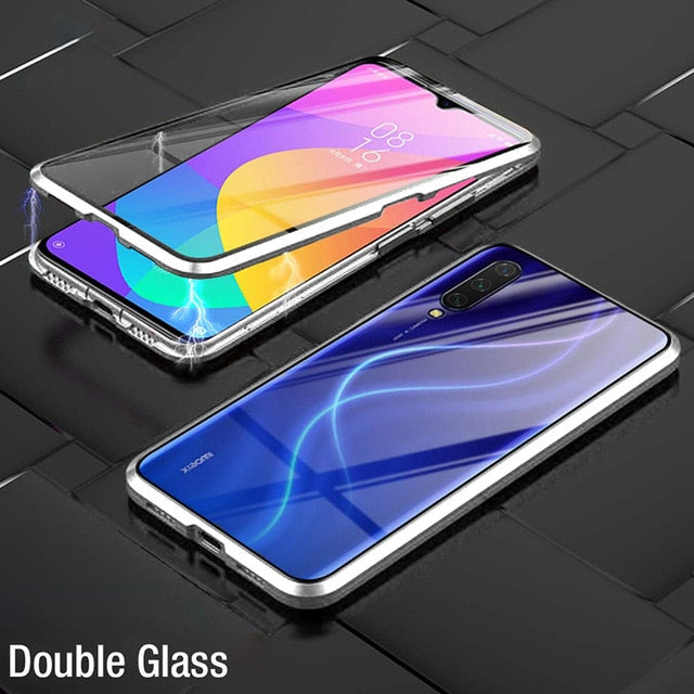 Double Sided Magnetic Metal Case For Samsung Galaxy S20 S10 S9 S8 Plus Note 10 Pro 8 9 A51 A71 A50 A70 A10 A20 A30 Glass cover