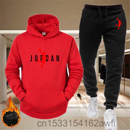 2020new men Hoodie set 23 letter printed Sweatshirt set wool Hoodie + jogging Homme Pullover couple's sports suit
