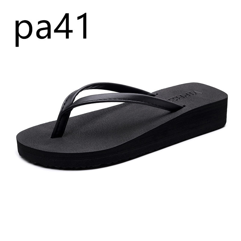 Women's Flip-flops Thick soles, anti-slip, Clip-on Sandals, Sandals Beachside Wear pa41