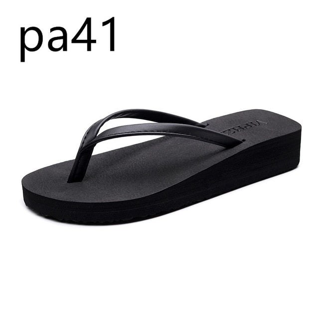 Women's Flip-flops Thick soles, anti-slip, Clip-on Sandals, Sandals Beachside Wear pa41