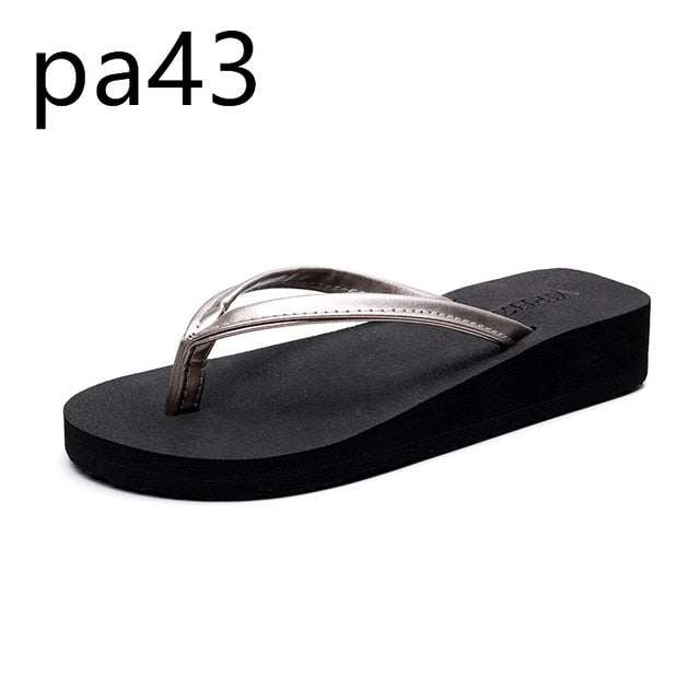 Women's Flip-flops Thick soles, anti-slip, Clip-on Sandals, Sandals Beachside Wear pa41