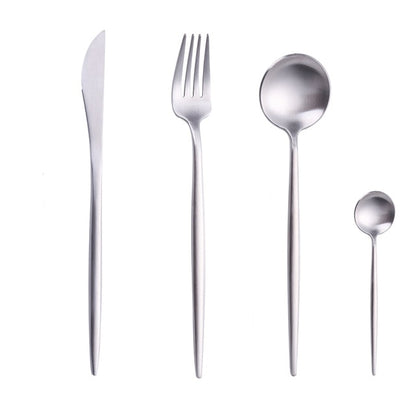 Gold Chopstick Spoon Knife Fork Sets