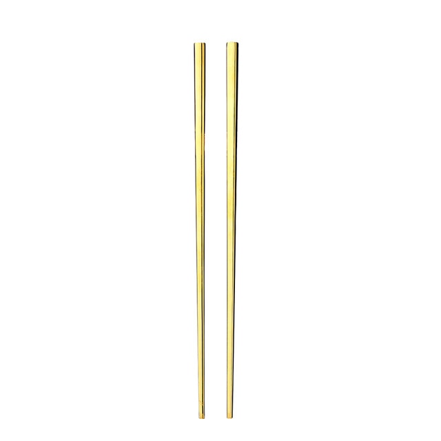 Gold Chopstick Spoon Knife Fork Sets