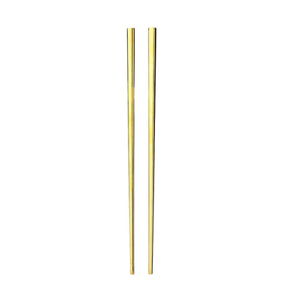 Gold Chopstick Spoon Knife Fork Sets