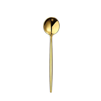 Gold Chopstick Spoon Knife Fork Sets