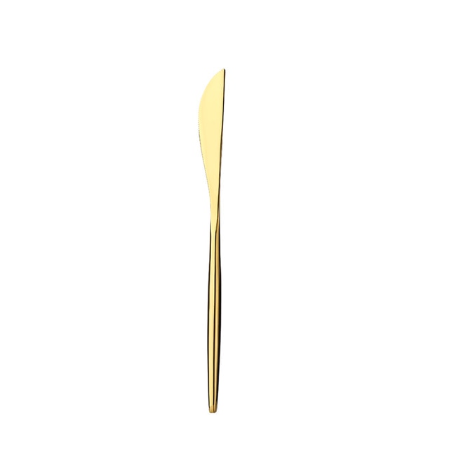 Gold Chopstick Spoon Knife Fork Sets