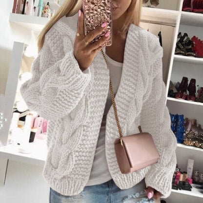 Autumn Winter Sweater Women's European American Canada Thick Thread