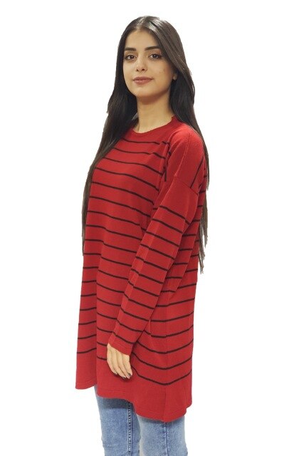 RED LONG SWEATER KEEPS WARM 2020 WINTER RUSSIA CANADA