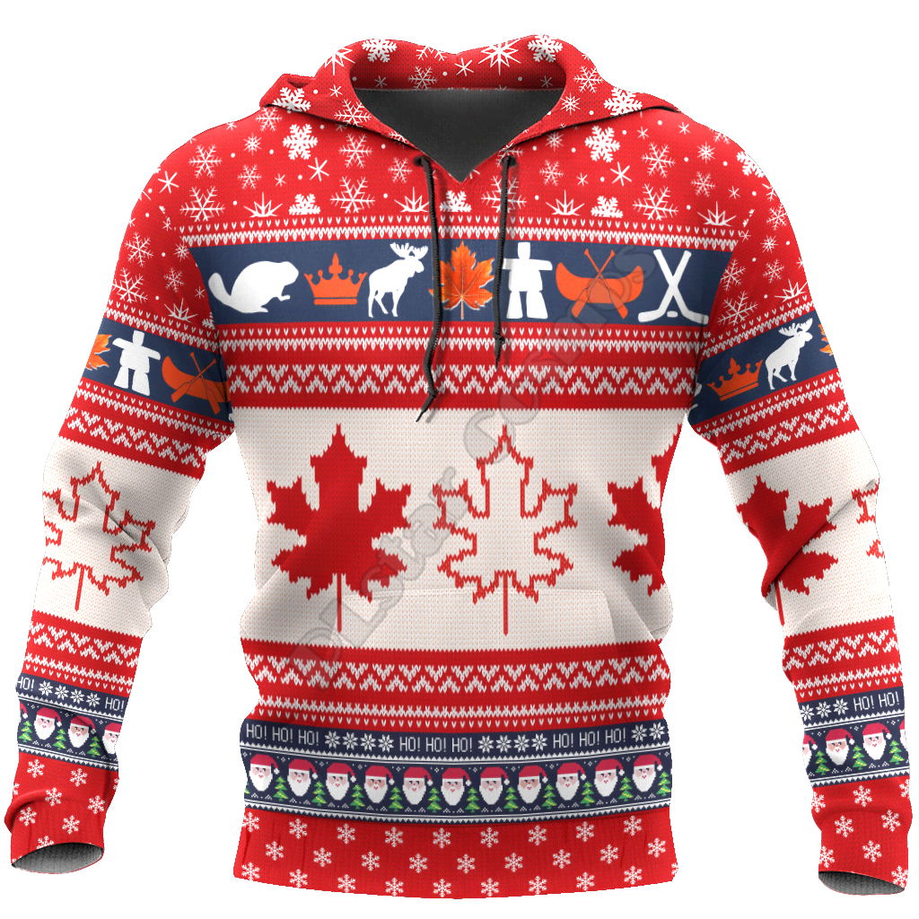 Canada Maple Leaf Unisex 3D Printed Women Men Christmas Sweater & Hoodies