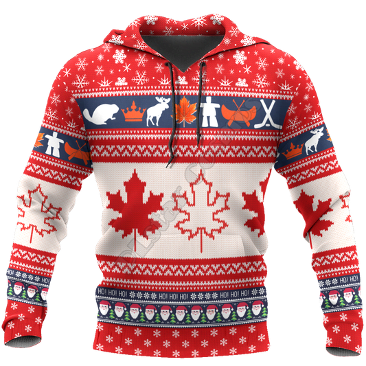 Canada Maple Leaf Unisex 3D Printed Women Men Christmas Sweater & Hoodies