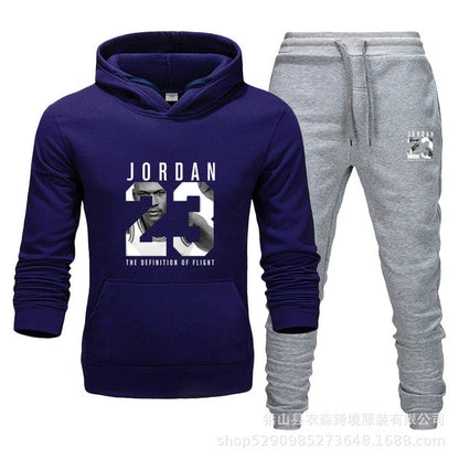 Unisex Jordan 23 Tracksuit Sweatshirt Men & Women Tracksuit Fleece Hoodie Sweater & Pants Jogging Homme Pullover 3XL Sporting Suit