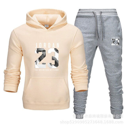 Unisex Jordan 23 Tracksuit Sweatshirt Men & Women Tracksuit Fleece Hoodie Sweater & Pants Jogging Homme Pullover 3XL Sporting Suit