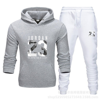 Unisex Jordan 23 Tracksuit Sweatshirt Men & Women Tracksuit Fleece Hoodie Sweater & Pants Jogging Homme Pullover 3XL Sporting Suit