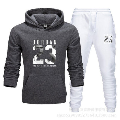 Unisex Jordan 23 Tracksuit Sweatshirt Men & Women Tracksuit Fleece Hoodie Sweater & Pants Jogging Homme Pullover 3XL Sporting Suit