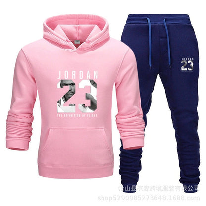 Unisex Jordan 23 Tracksuit Sweatshirt Men & Women Tracksuit Fleece Hoodie Sweater & Pants Jogging Homme Pullover 3XL Sporting Suit