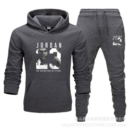 Unisex Jordan 23 Tracksuit Sweatshirt Men & Women Tracksuit Fleece Hoodie Sweater & Pants Jogging Homme Pullover 3XL Sporting Suit
