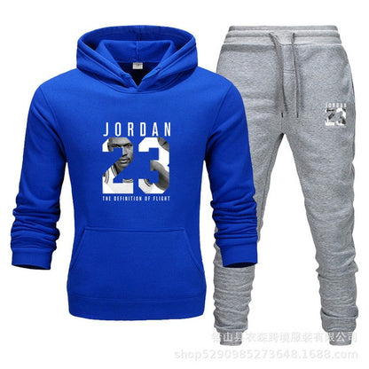 Unisex Jordan 23 Tracksuit Sweatshirt Men & Women Tracksuit Fleece Hoodie Sweater & Pants Jogging Homme Pullover 3XL Sporting Suit