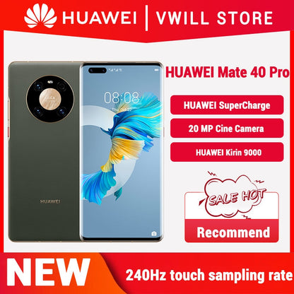 STOCK HUAWEI Mate 40 Pro 5G MobilePhone 6.76‘’ 90Hz OLED Kirin 9000 Octa Core 5nm crafts EMUI 11 Reverse Charge Wi-Fi 6+ NFC
