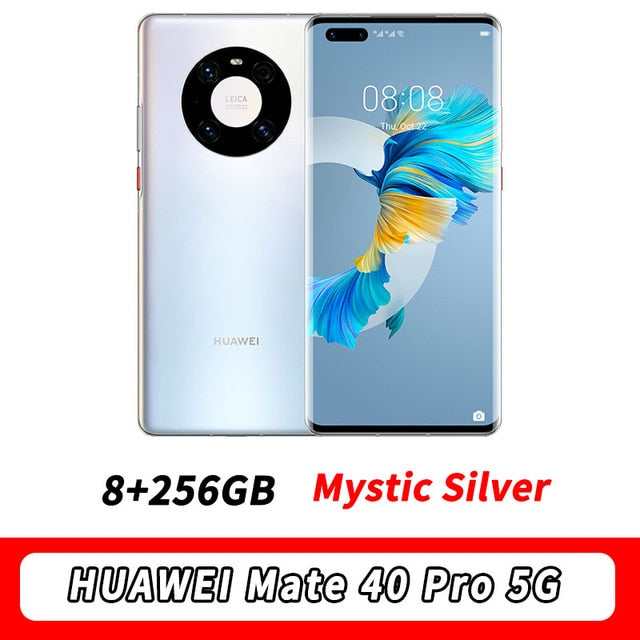 STOCK HUAWEI Mate 40 Pro 5G MobilePhone 6.76‘’ 90Hz OLED Kirin 9000 Octa Core 5nm crafts EMUI 11 Reverse Charge Wi-Fi 6+ NFC