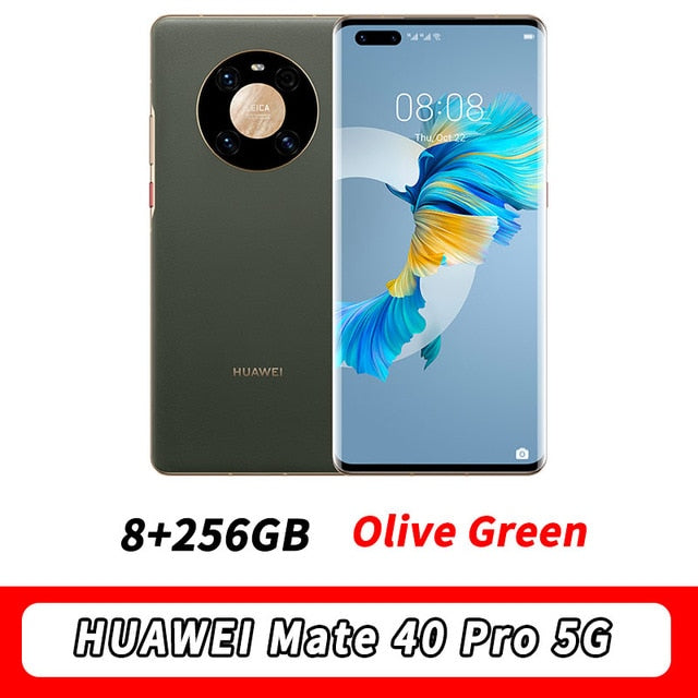 STOCK HUAWEI Mate 40 Pro 5G MobilePhone 6.76‘’ 90Hz OLED Kirin 9000 Octa Core 5nm crafts EMUI 11 Reverse Charge Wi-Fi 6+ NFC