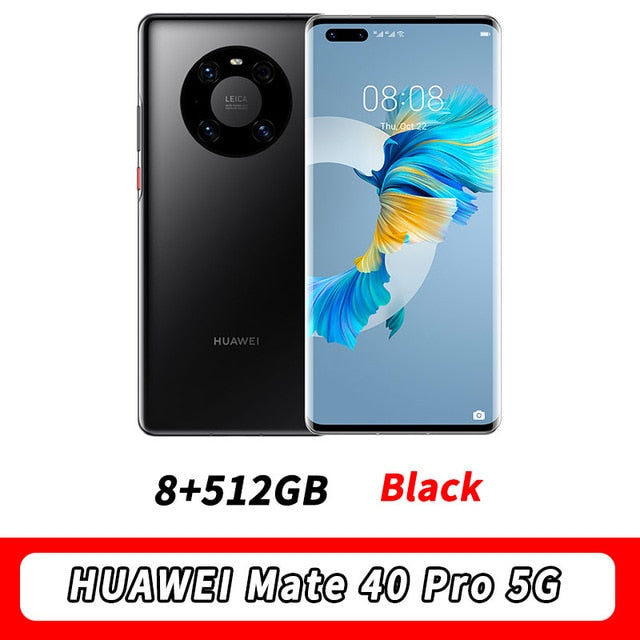 STOCK HUAWEI Mate 40 Pro 5G MobilePhone 6.76‘’ 90Hz OLED Kirin 9000 Octa Core 5nm crafts EMUI 11 Reverse Charge Wi-Fi 6+ NFC