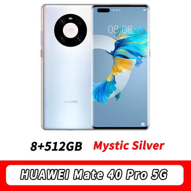 STOCK HUAWEI Mate 40 Pro 5G MobilePhone 6.76‘’ 90Hz OLED Kirin 9000 Octa Core 5nm crafts EMUI 11 Reverse Charge Wi-Fi 6+ NFC