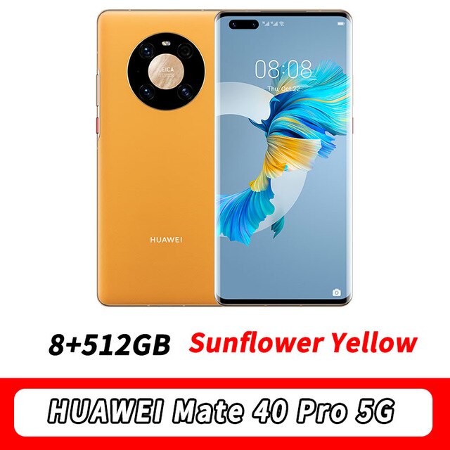 STOCK HUAWEI Mate 40 Pro 5G MobilePhone 6.76‘’ 90Hz OLED Kirin 9000 Octa Core 5nm crafts EMUI 11 Reverse Charge Wi-Fi 6+ NFC