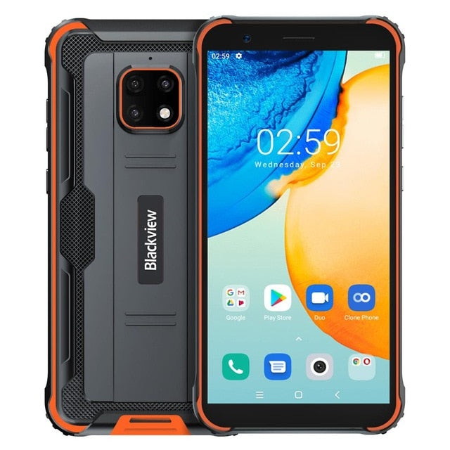Blackview BV4900 Pro IP68 Waterproof Rugged Smartphone 5.7'' Screen Android 10 Octa Core 4GB RAM 64GB ROM Mobile NFC 5580mAh