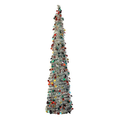 1.5m Diy Sequin Christmas Tree Popup Collapsible Tinsel Artificial Christmas Tree With Stand Christmas Decoration Trees 2021#G30