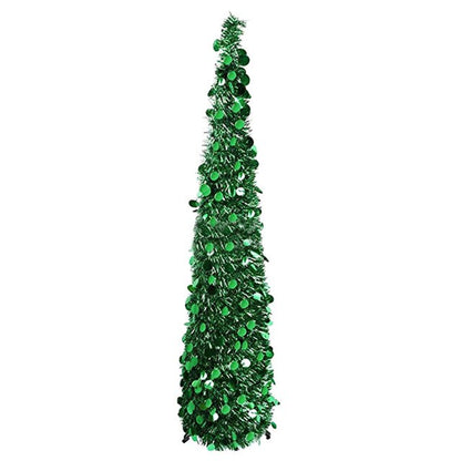 1.5m Diy Sequin Christmas Tree Popup Collapsible Tinsel Artificial Christmas Tree With Stand Christmas Decoration Trees 2021#G30