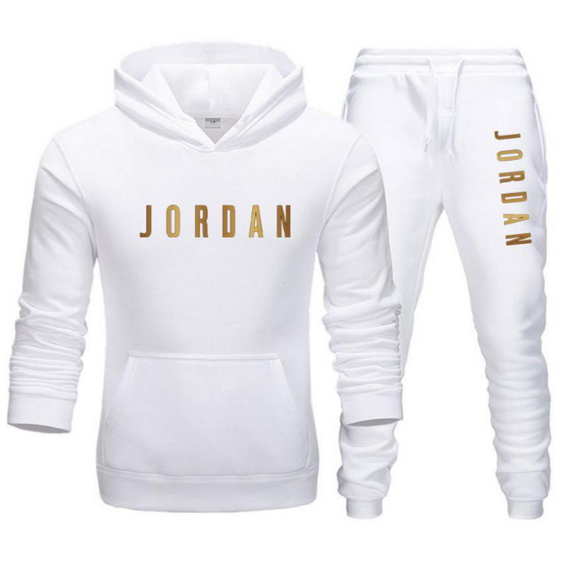 Men's Jordan 23 letter suit brand sportswear sportswear suit men's sports Hoodie + pants suit casual sportswear men's Hoodie