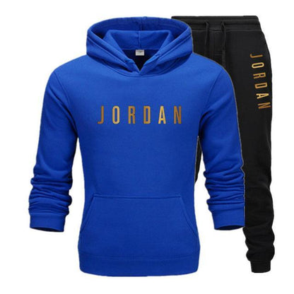 Men's Jordan 23 letter suit brand sportswear sportswear suit men's sports Hoodie + pants suit casual sportswear men's Hoodie