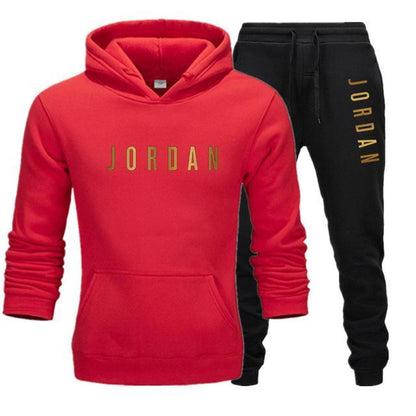Men's Jordan 23 letter suit brand sportswear sportswear suit men's sports Hoodie + pants suit casual sportswear men's Hoodie