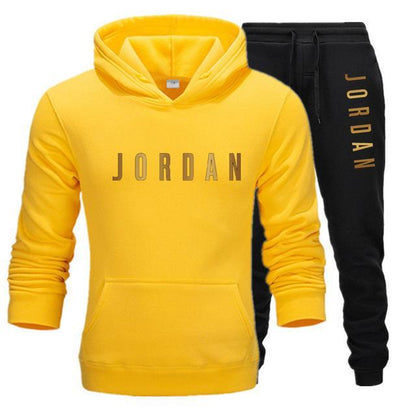 Men's Jordan 23 letter suit brand sportswear sportswear suit men's sports Hoodie + pants suit casual sportswear men's Hoodie