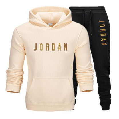 Men's Jordan 23 letter suit brand sportswear sportswear suit men's sports Hoodie + pants suit casual sportswear men's Hoodie