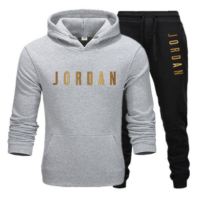 Men's Jordan 23 letter suit brand sportswear sportswear suit men's sports Hoodie + pants suit casual sportswear men's Hoodie