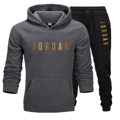 Men's Jordan 23 letter suit brand sportswear sportswear suit men's sports Hoodie + pants suit casual sportswear men's Hoodie