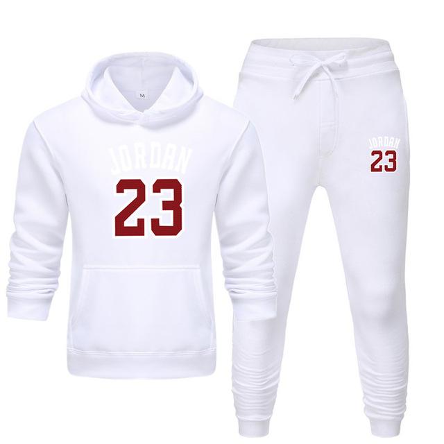 Men's Jordan 23 Tracksuit Sweatshirt Suit Fleece Hoodie Sweater & Pants Jogging Homme Pullover 3XL Sporting Suit