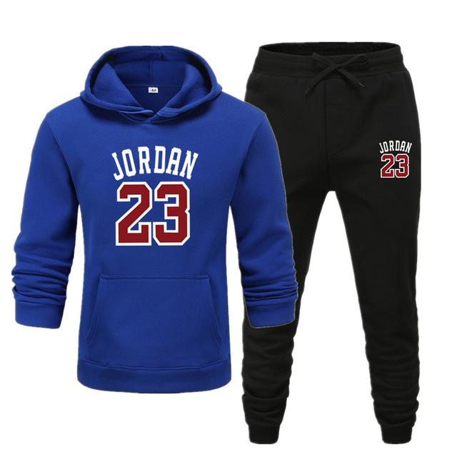 Men's Jordan 23 Tracksuit Sweatshirt Suit Fleece Hoodie Sweater & Pants Jogging Homme Pullover 3XL Sporting Suit
