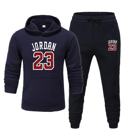 Men's Jordan 23 Tracksuit Sweatshirt Suit Fleece Hoodie Sweater & Pants Jogging Homme Pullover 3XL Sporting Suit