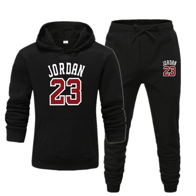 Men's Jordan 23 Tracksuit Sweatshirt Suit Fleece Hoodie Sweater & Pants Jogging Homme Pullover 3XL Sporting Suit