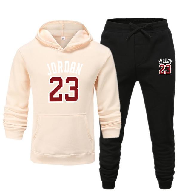 Men's Jordan 23 Tracksuit Sweatshirt Suit Fleece Hoodie Sweater & Pants Jogging Homme Pullover 3XL Sporting Suit