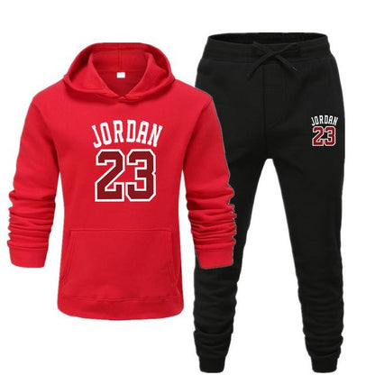 Men's Jordan 23 Tracksuit Sweatshirt Suit Fleece Hoodie Sweater & Pants Jogging Homme Pullover 3XL Sporting Suit