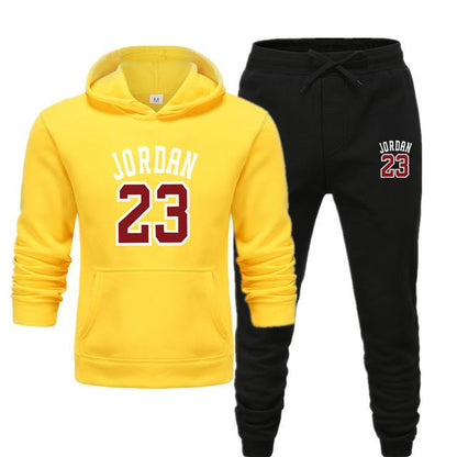 Men's Jordan 23 Tracksuit Sweatshirt Suit Fleece Hoodie Sweater & Pants Jogging Homme Pullover 3XL Sporting Suit