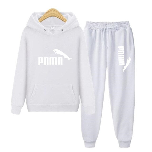 Unisex Hoodie & Pants Set Autumn Winter Men's and Women's Tracksuit Sportswear 2-piece Hoodie Sweater & Pants Jogging Fitness Sportswear