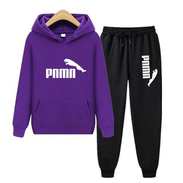 Unisex Hoodie & Pants Set Autumn Winter Men's and Women's Tracksuit Sportswear 2-piece Hoodie Sweater & Pants Jogging Fitness Sportswear
