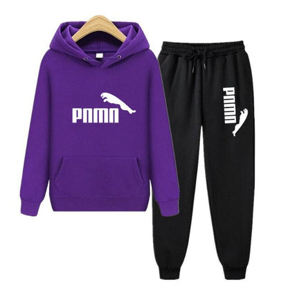 Unisex Hoodie & Pants Set Autumn Winter Men's and Women's Tracksuit Sportswear 2-piece Hoodie Sweater & Pants Jogging Fitness Sportswear